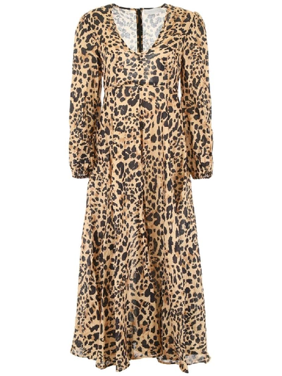 Shop Zimmermann Leopard-printed Dress In Leopard (beige)