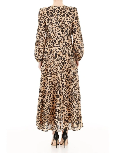 Shop Zimmermann Leopard-printed Dress In Leopard (beige)