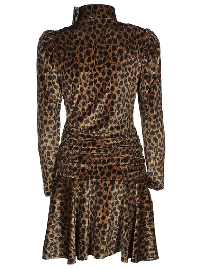 Shop Attico Leopard Print Mini Dress