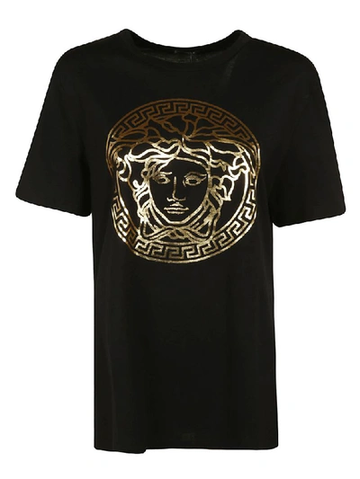 Shop Versace Medusa Head T-shirt In Black