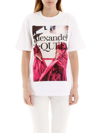 Shop Alexander Mcqueen Exploded Dress T-shirt In White (white)