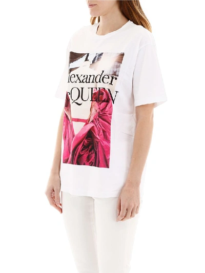 Shop Alexander Mcqueen Exploded Dress T-shirt In White (white)