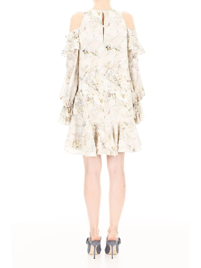 Shop Alexander Mcqueen Ophelia Dress In Ivory Mix (white)