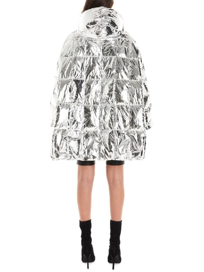 Shop Ienki Ienki Cropped Pyramide Jacket In Silver