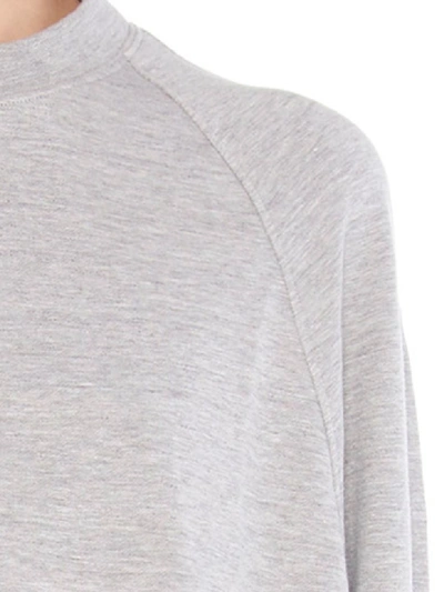 Shop Theory Raglan Crew Pullover Sweatshirt In Grey