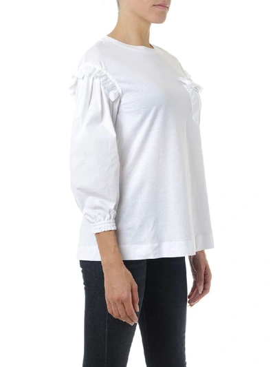 Shop Moncler Genius Simone Rocha White Cotton T-shirt