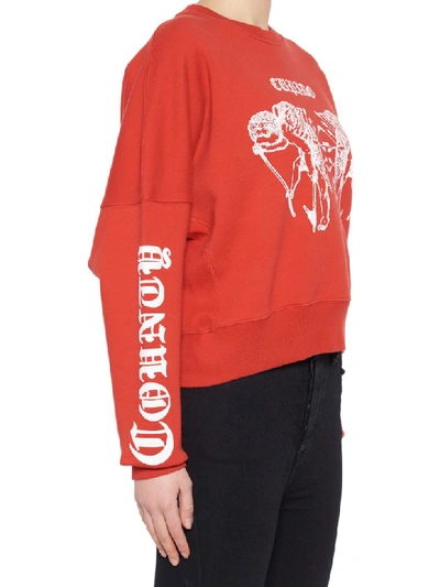 Shop Marcelo Burlon County Of Milan Cupido Sweatshirt In Red