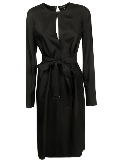 Shop Ann Demeulemeester Bonami Dress In Black