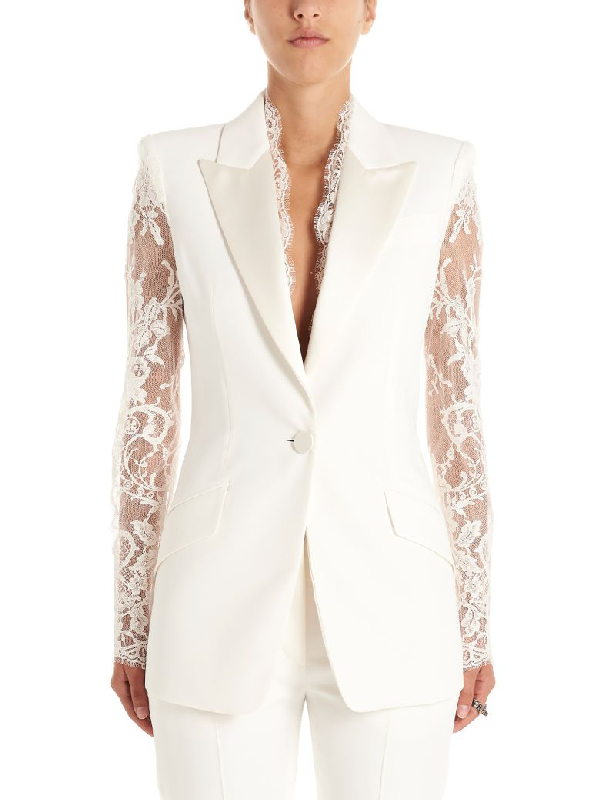 alexander mcqueen white suit