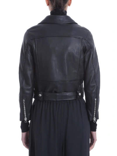Shop Acne Studios Mock Leather Jacket In Black Leather