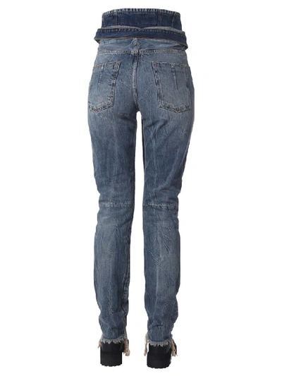 Shop Ben Taverniti Unravel Project Spray Corset Jeans In Denim