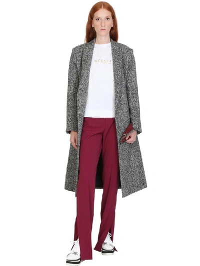 Shop Stella Mccartney Coat In Grey Wool