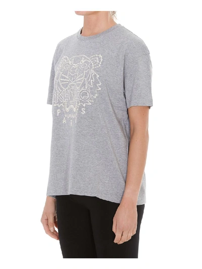 Shop Kenzo Capsule Expedition Tiger T- Shirt In Grey