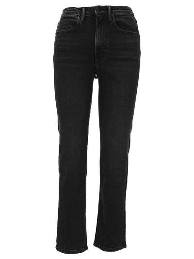 ALEXANDER WANG T T BY ALEXANDER WANG CULT FLEX ZIPPED STRAIGHT-LEG JEANS 11172288