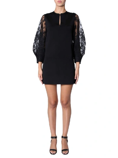 Shop Givenchy Short Dress In Nero