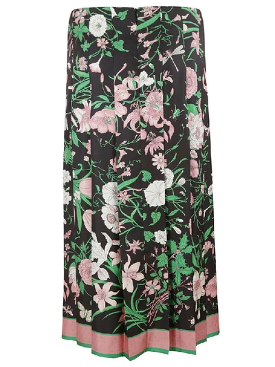 Shop Gucci Floral Pleated Skirt In Floreale