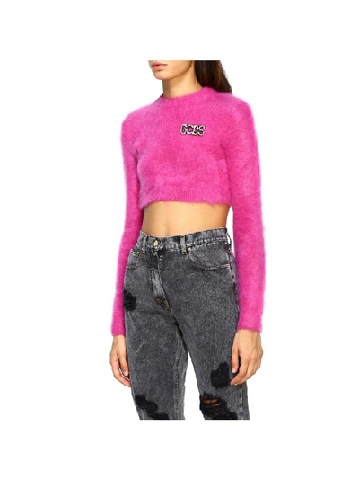 Shop Gcds Sweater Sweater Women  In Fuchsia