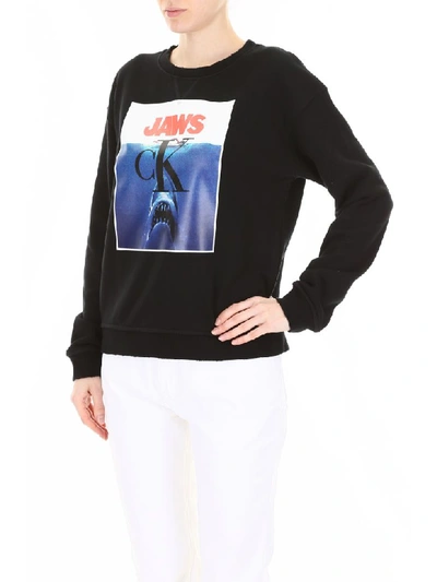 Shop Calvin Klein Jaws Sweatshirt In Black (black)