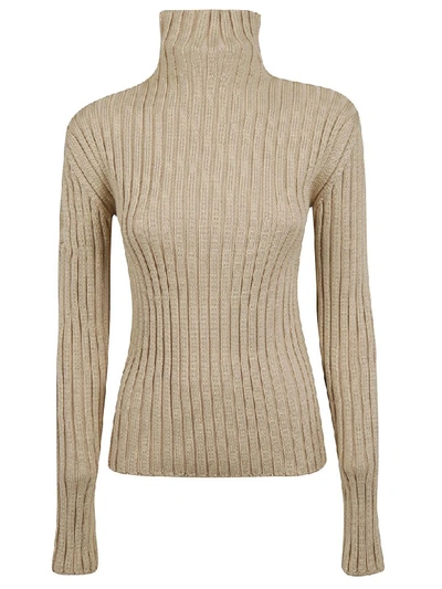 Shop Chloé Turtleneck Sweater In Light Camel