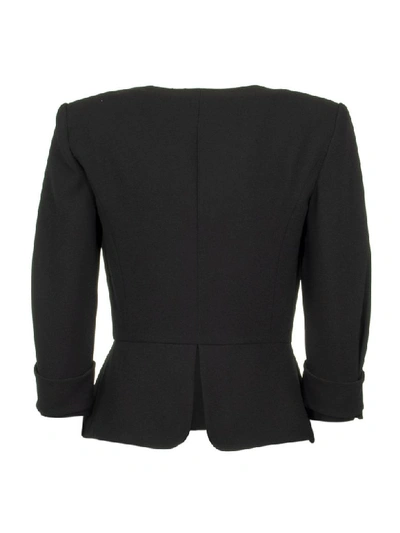 Shop Elisabetta Franchi Celyn B. Jacket With Flashes In Black