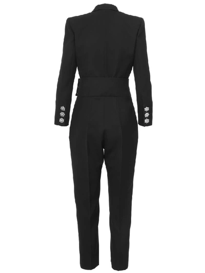 Shop Alexandre Vauthier Jumpsuit In Black