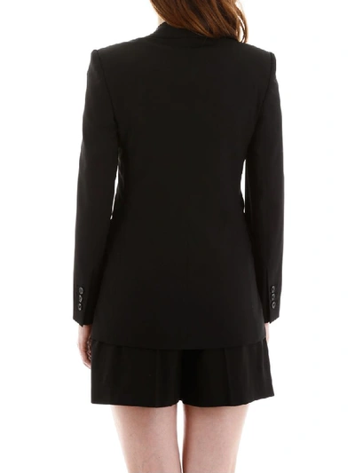 Shop Red Valentino Single-breasted Jacket In Nero (black)