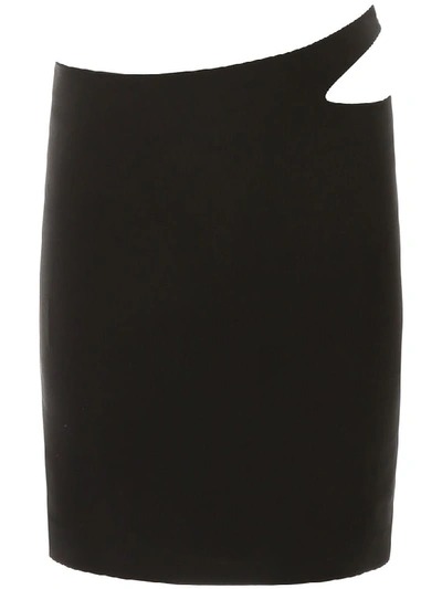 Shop Coperni Cut-out Mini Skirt In Black (black)