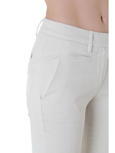 Shop Dondup Cotton Skinny Fit Pants In Ice