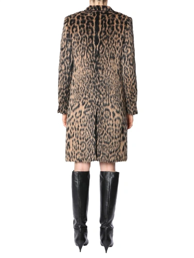 Shop Saint Laurent Chesterfield Coat In Multicolor