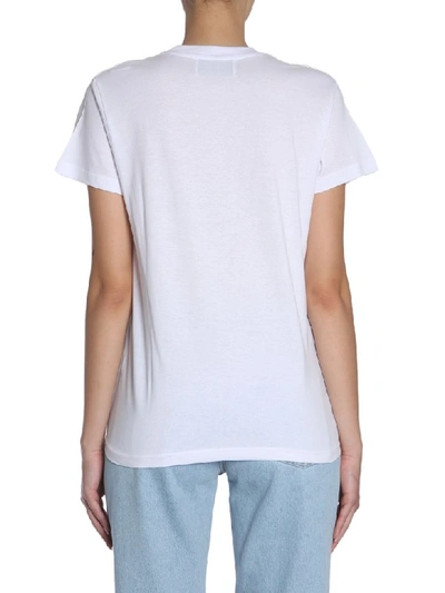 Shop Forte Couture Round Collar T-shirt In Bianco