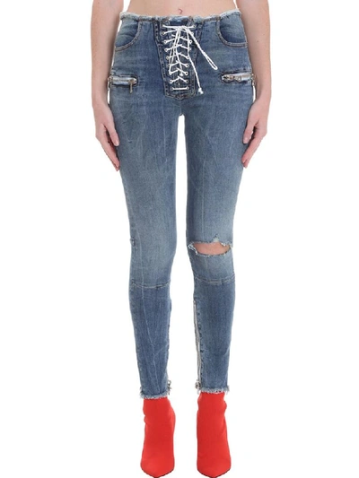 Shop Ben Taverniti Unravel Project Jeans In Blue Denim