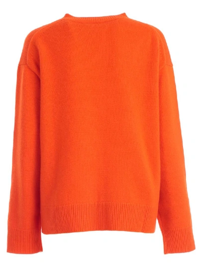 Shop Sofie D'hoore Sweater L/s Round Neck Cashmere In Orange