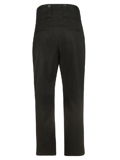 Shop Dolce & Gabbana Buckled Front Trousers In Black