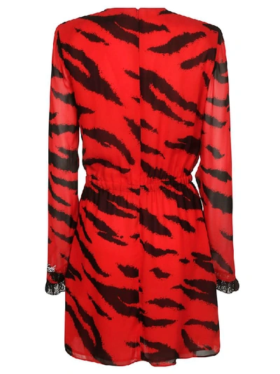 Shop Philosophy Di Lorenzo Serafini Printed Dress In Red/black