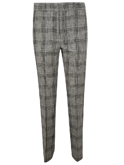 Shop Isabel Marant Checked Trousers In Ecru