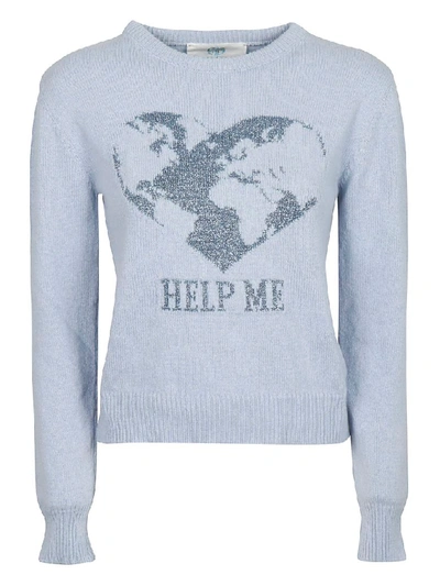 Shop Alberta Ferretti Help Me Sweater In Blue