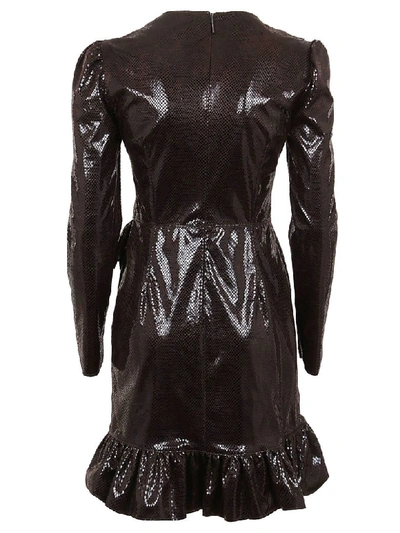 Shop Msgm Abito/dress In Chocolate