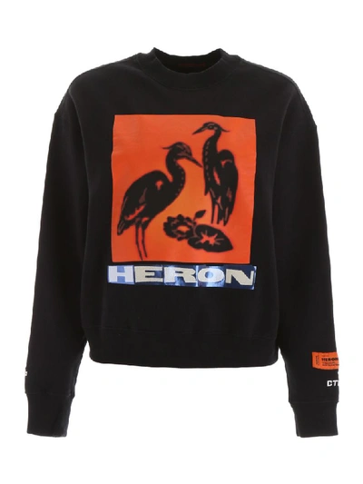 Shop Heron Preston Heron Sweatshirt In Off Black Multicolor (black)