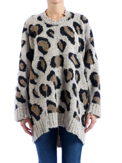 Shop R13 Oversized Sweater Leo In Beige