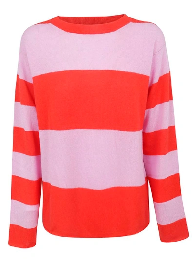 Shop Sofie D'hoore Striped Sweater In Pink/red