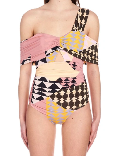 Shop Self-portrait Swimsuits In Multicolor