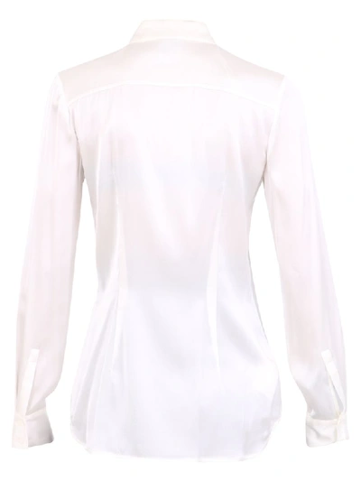 Shop Pinko Satin Shirt In White