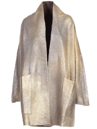 Shop Avant Toi Coat Single Breasted In Taupe