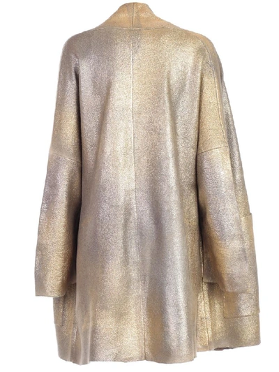 Shop Avant Toi Coat Single Breasted In Taupe