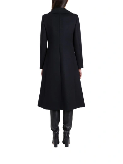 Shop Gucci Double-breasted Coat In Nero