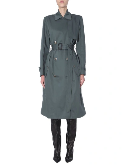 Shop Givenchy Oversized Trench In Verde