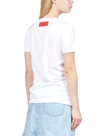 Shop Dolce & Gabbana Short Sleeve T-shirt In Bianco Ottico