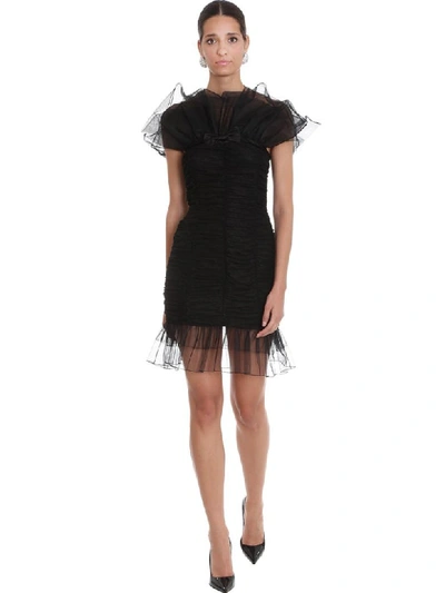 Shop Alessandra Rich Dress In Black Polyamide