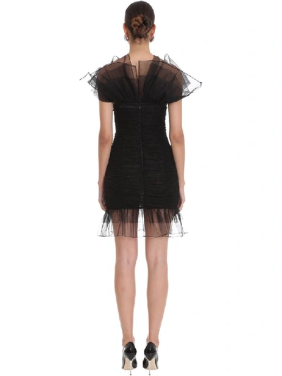 Shop Alessandra Rich Dress In Black Polyamide