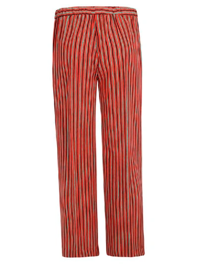 Shop Aspesi Striped Trousers In Multicolor